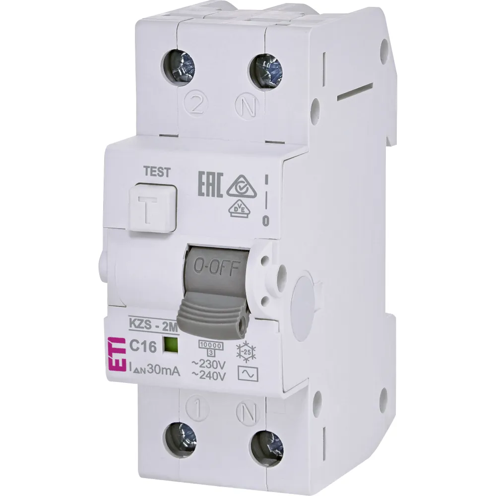 Wyłącznik KZS-2M C 16A/30MA/AC