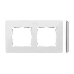 2-gang frame white 8200620-030