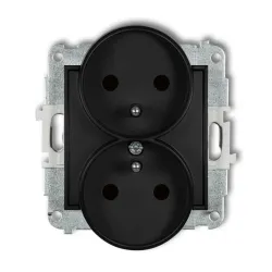 Mini Module Matte Black Socket 2x USB