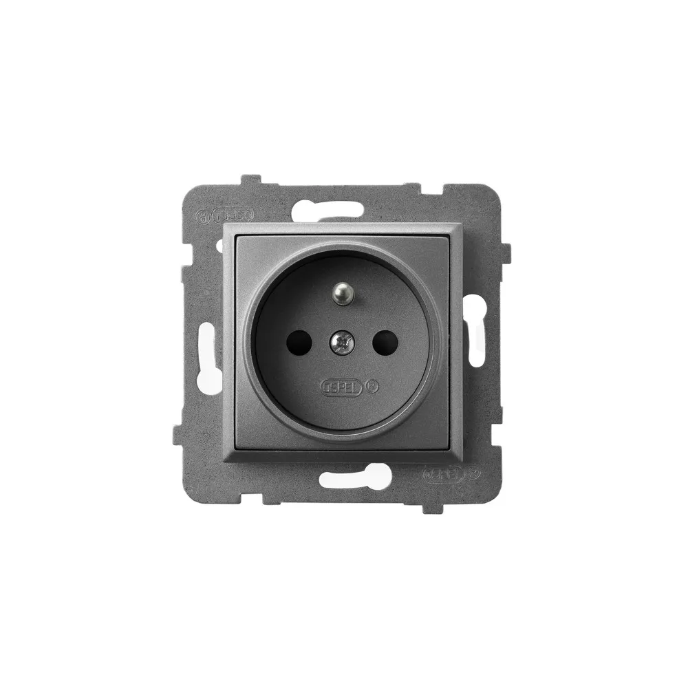 ARIA Module Gray Matte Socket 1x TV/FM