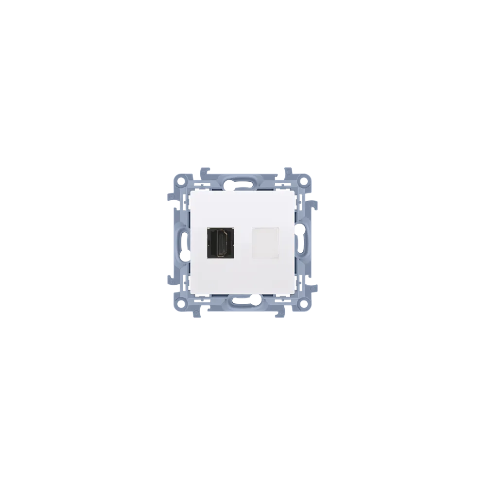 SIMON 10 White Module HDMI Socket