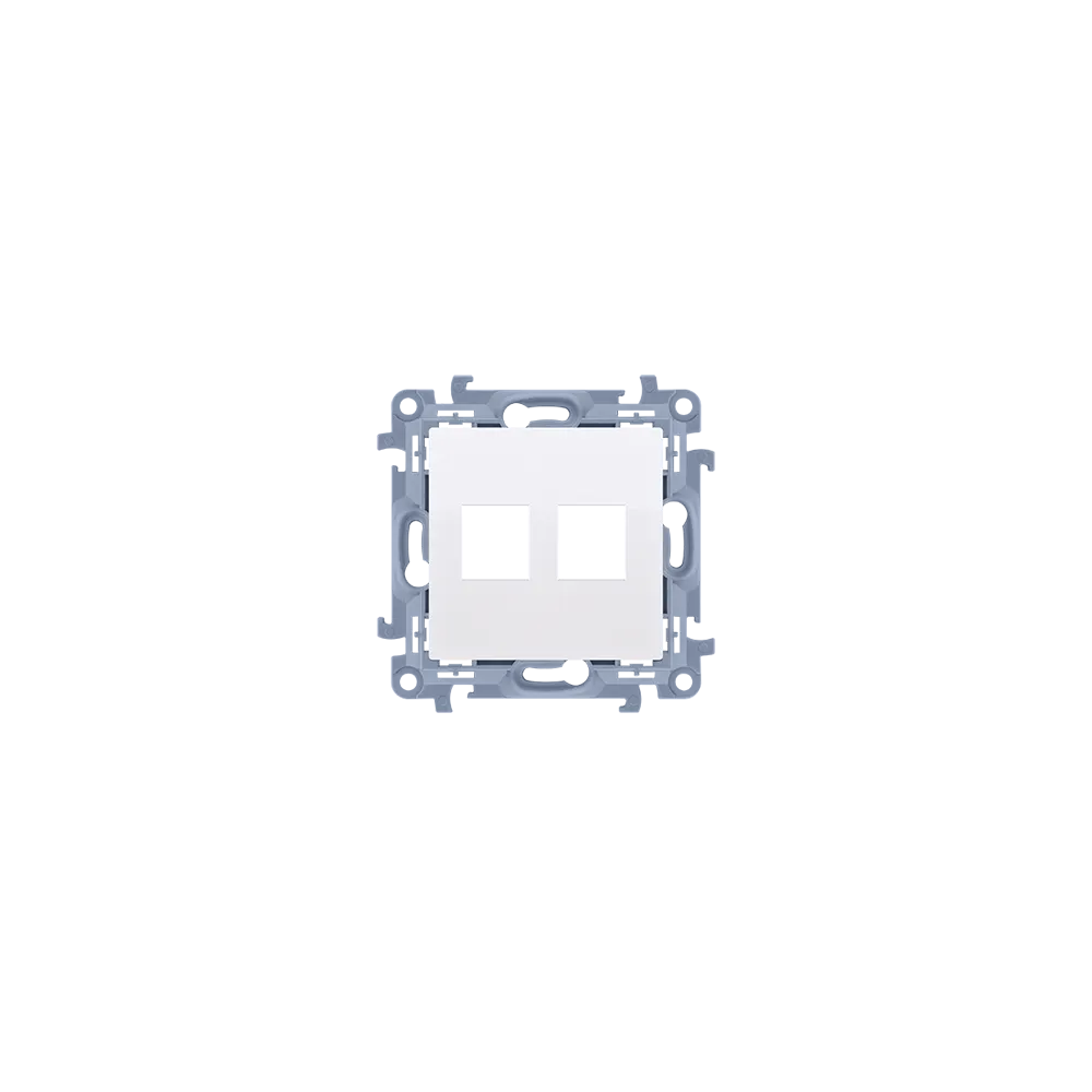 Simon 10 Module White Socket Cover Plate