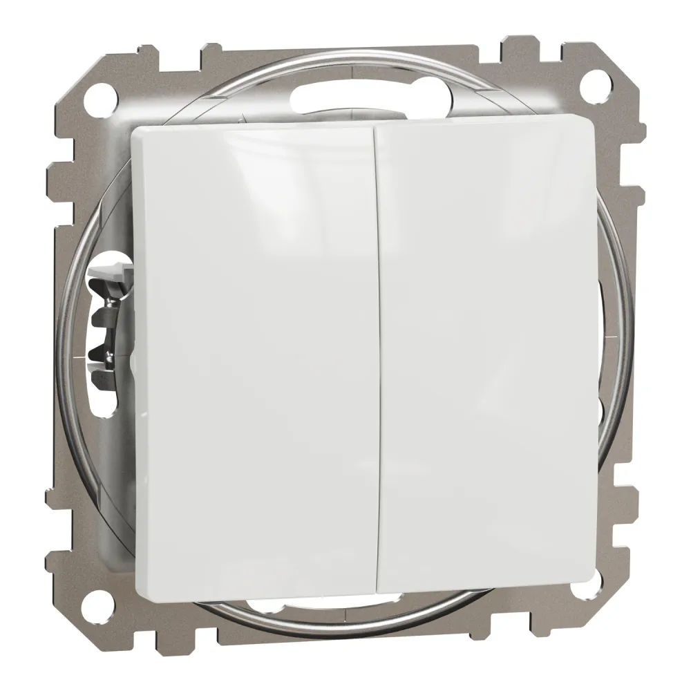 Schneider Electric Sedna - Double Button White