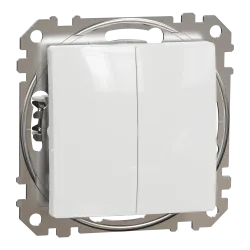 Schneider Electric Sedna - Podwójny Przycisk Biały