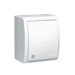 Simon Aquarius White Cross Switch