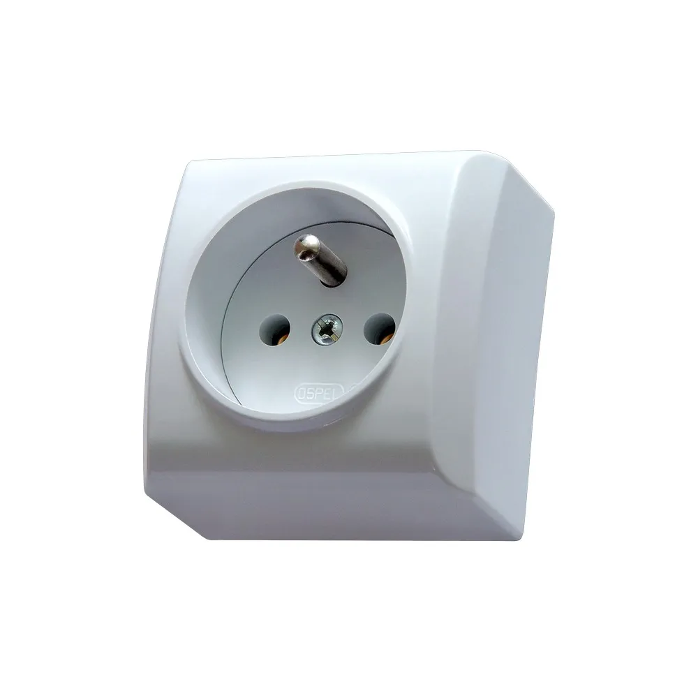 BIS WHITE SOCKET NT 1X Z/U IP20