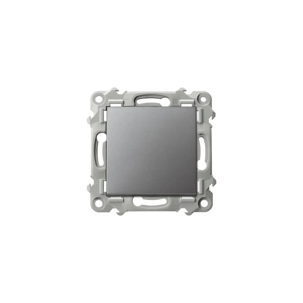 Szafir Module Gray Matte 1-pole Switch