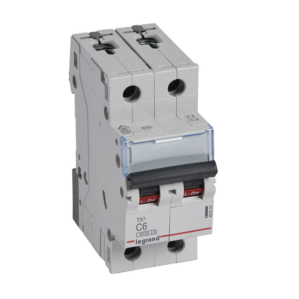 S302 TX3 C 6A 2P 2M Circuit Breaker