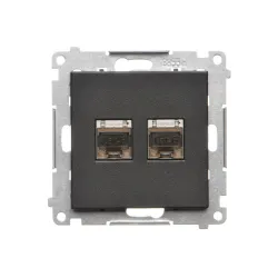 Simon 55 Module Matte Black Socket