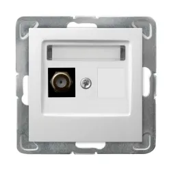 Impresja White TV Socket Module Type F