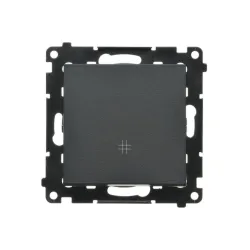 Simon 55 Matte Black Cross Connector Module