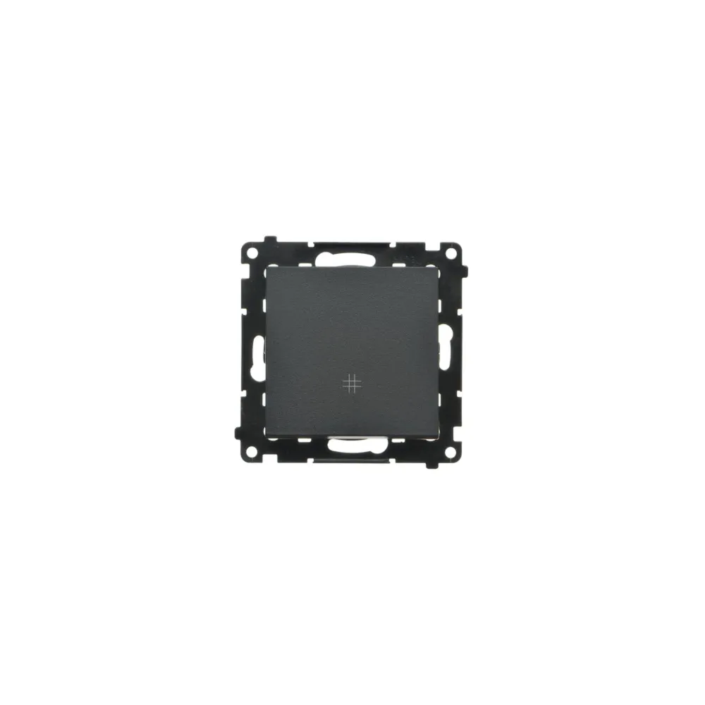 Simon 55 Matte Black Cross Connector Module
