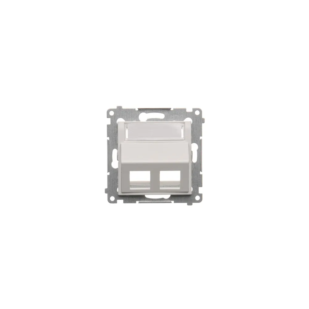 Simon 54 white module with labeling field