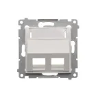 Simon 54 white module with labeling field