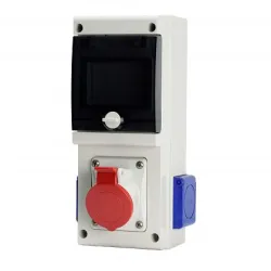 Block rozdzielnia budowlana 2x 230V 1x 32/5 B1