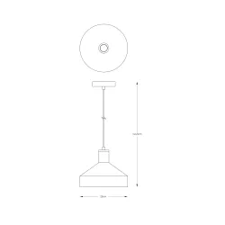 SIGMA pendant lamp matte black/white/gold