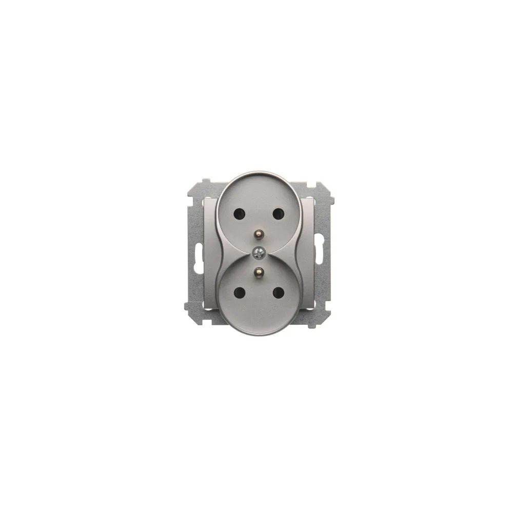 SIMON 54 Matte Silver Module Socket