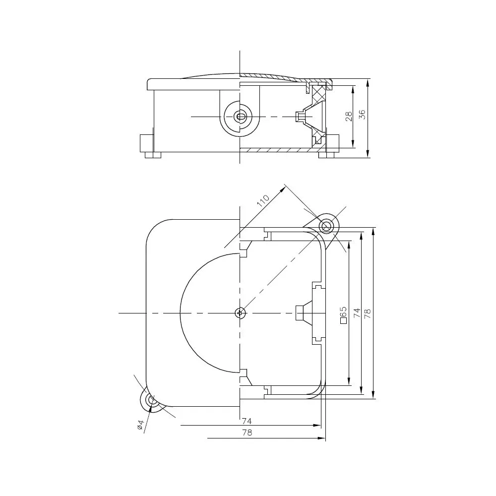 Puszka Instalacyjna P-2 A.0016 IP44