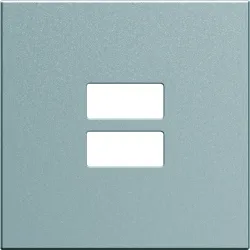 Lumina USB faceplate silver