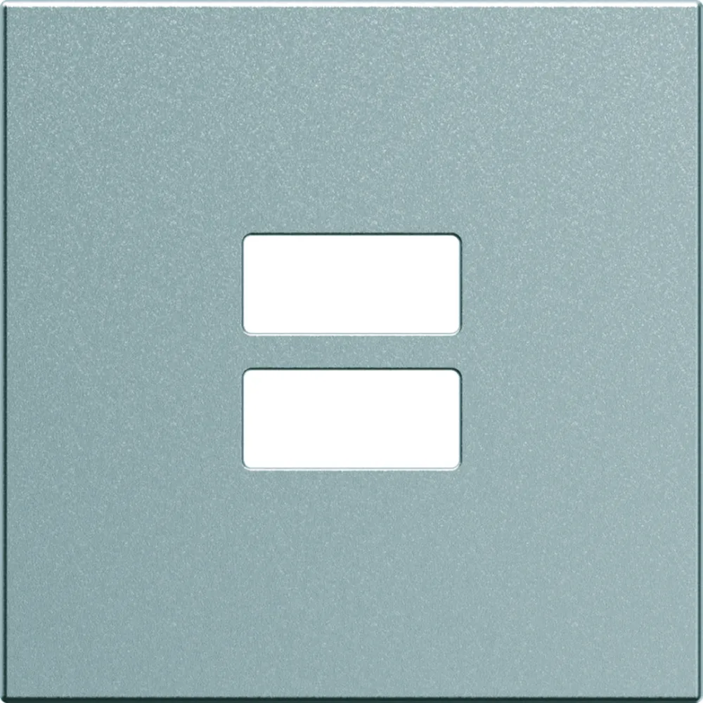 Lumina USB faceplate silver