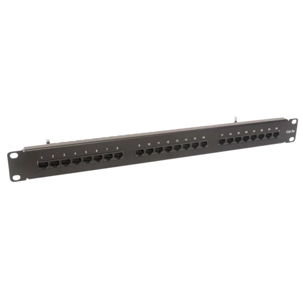 Panel kat. 5e UTP 19" 1U 24 porty