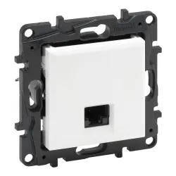 NILOE STEP White Computer Socket Module