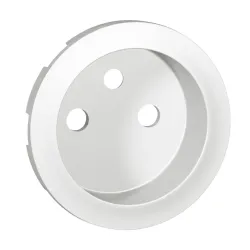 Celiane White Module Cover Plate for 1x Socket Outlet