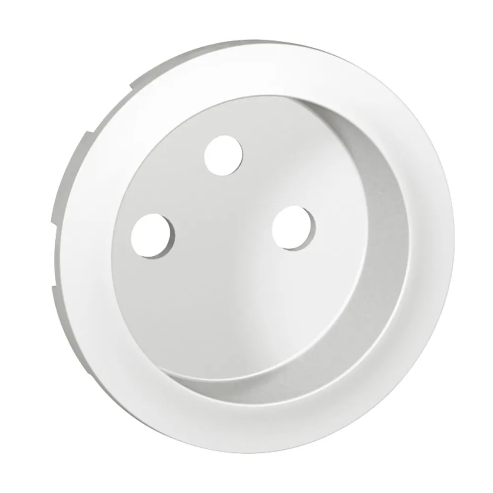 Celiane White Module Cover Plate for 1x Socket Outlet