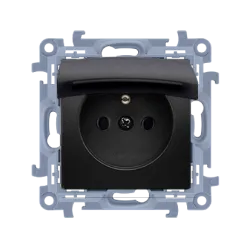 Simon 10 Module Black Matte Socket