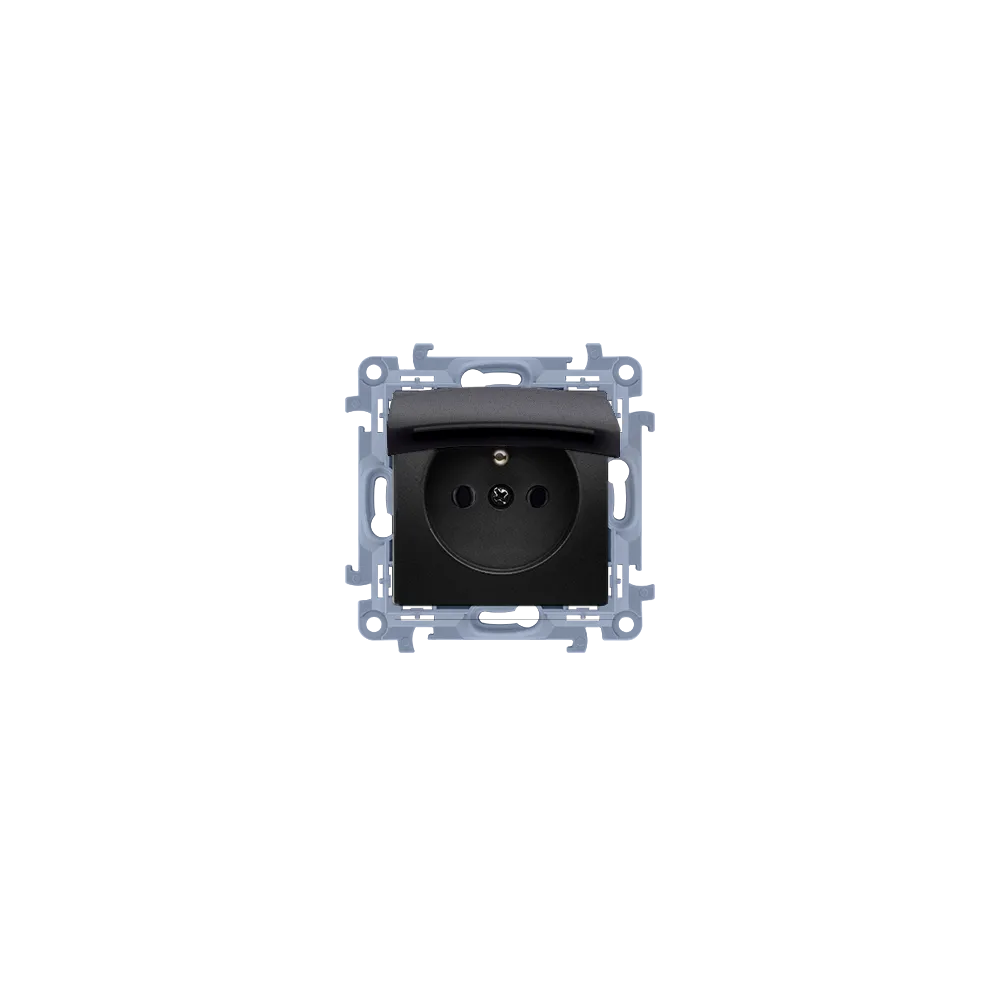 Simon 10 Module Black Matte Socket