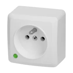 BERG WHITE SOCKET NT 1X Z/U IP20