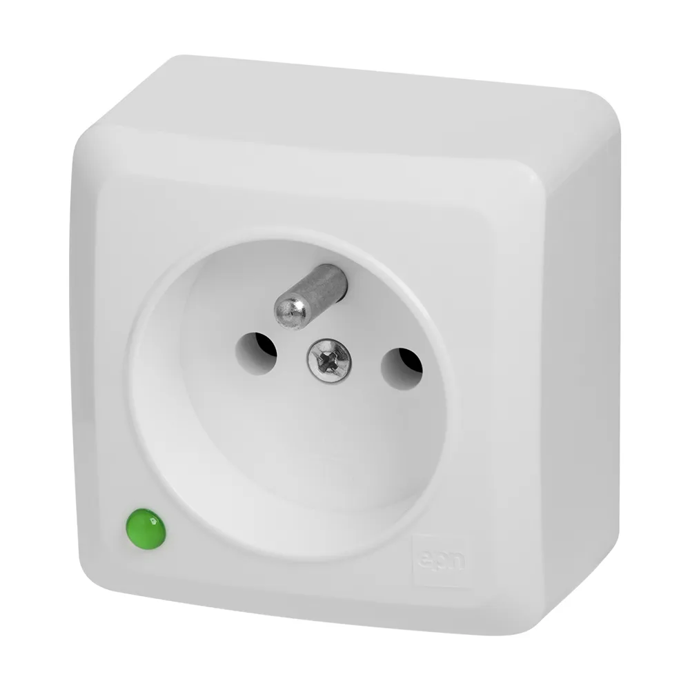 BERG WHITE SOCKET NT 1X Z/U IP20