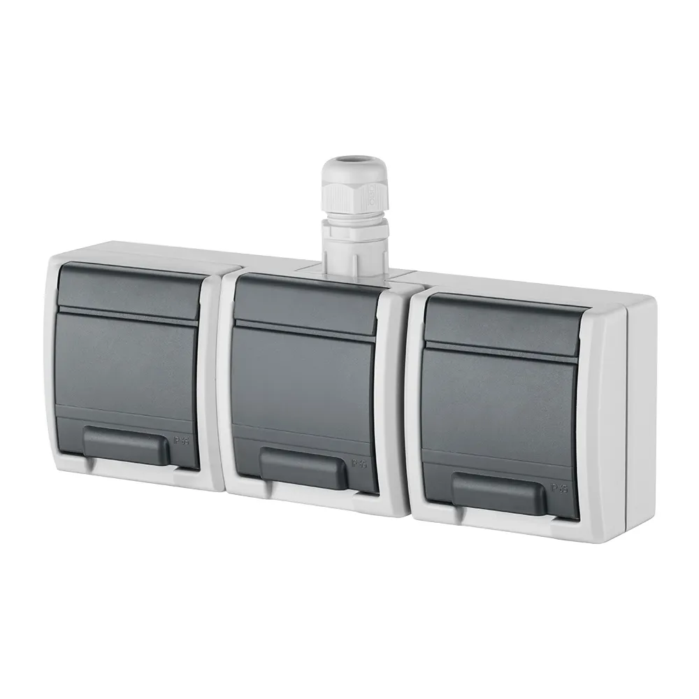 AQUANT 2K SZARY GNIAZDO IP65