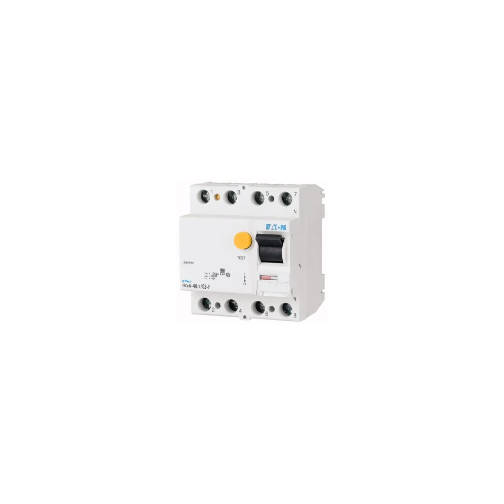 Residual current circuit breaker FRCMM-40/4/003-G/F 40A 30mA - effective protection