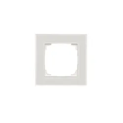 Simon 55 Nature white frame 1x frosted glass - modern design