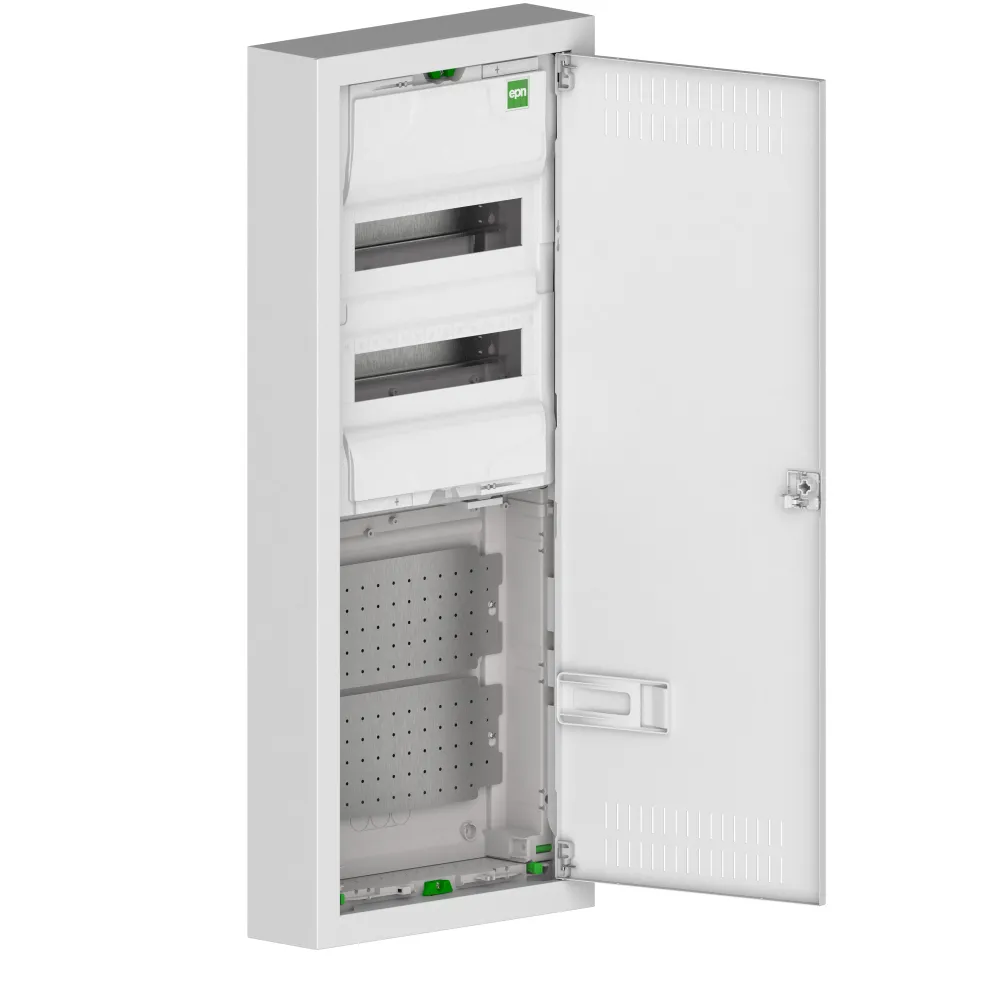 MSF Twin Rozdzielnica 2x12 Multimedialna Natynkowa Metal Biały