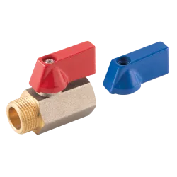 Kurki kulowe mini nakrętno-wkrętne 1/2" F-Comfort – trwałe zawory