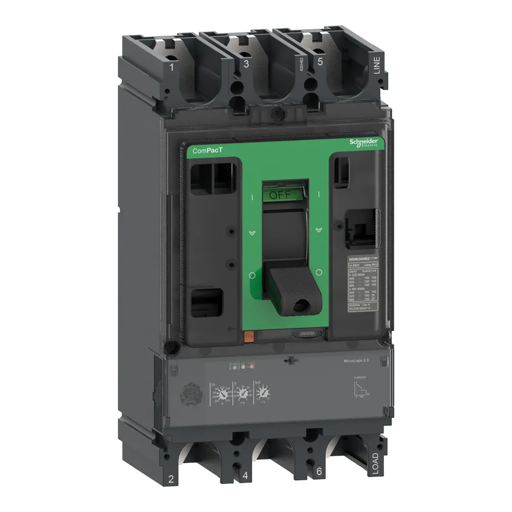 Wyłącznik NSX630F MIC2.3 630A 3P – niezawodna ochrona elektryczna