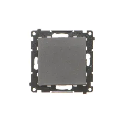 Simon 55 module black matte button 1x 1z 10AX 250V