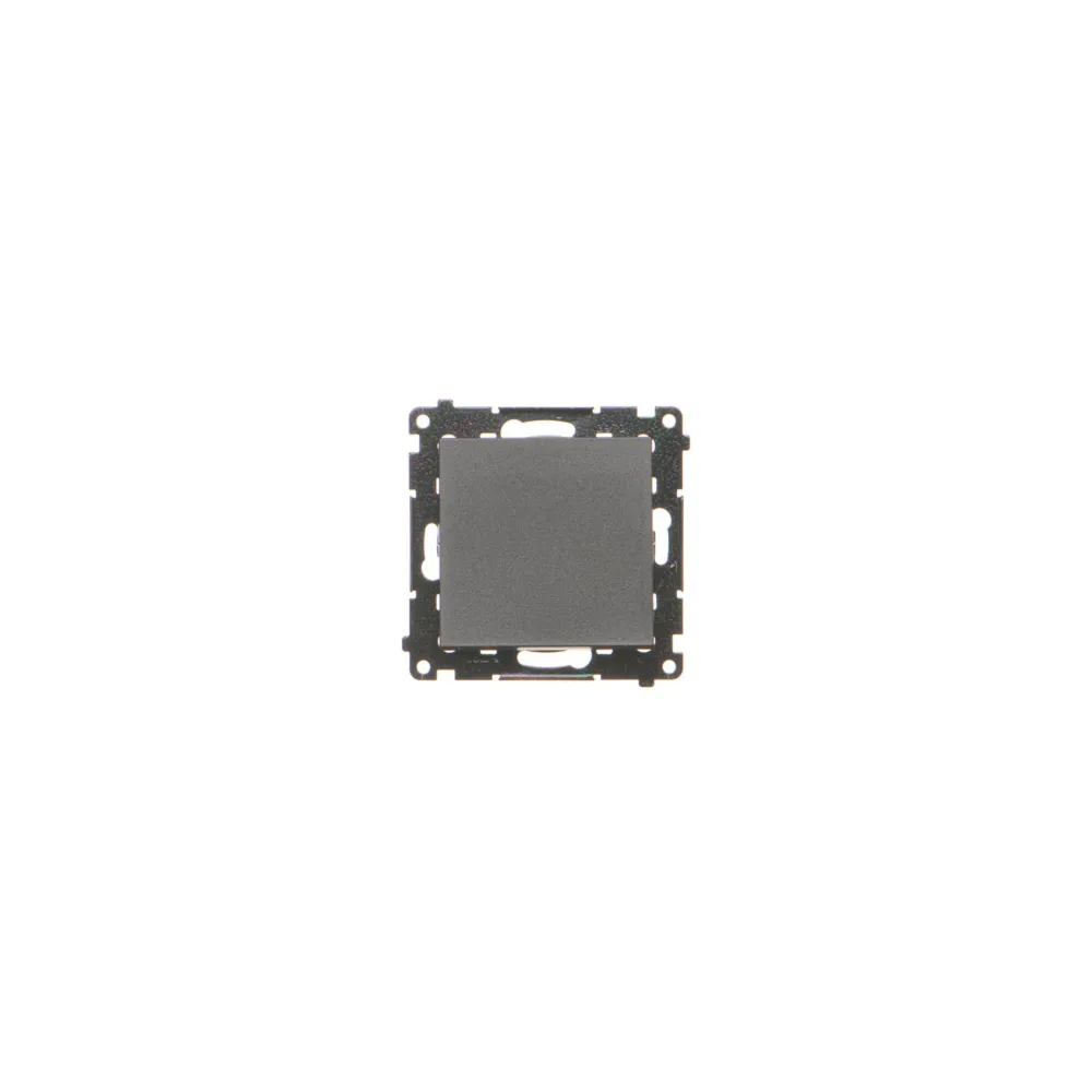 Simon 55 module black matte button 1x 1z 10AX 250V