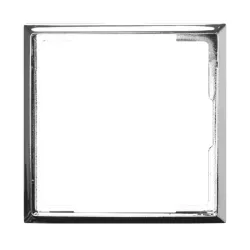 Aria silver sparkle decorative frame for 1x sockets - elegant accessory
