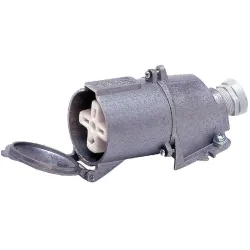 Gniazdo siłowe stałe metalowe 32/4 IP44 500V styki płaskie