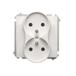 Simon Basic white module socket 2x Schuko 16A 250V