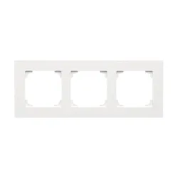Simon 55 white matte frame 3x line - practical 3x frame