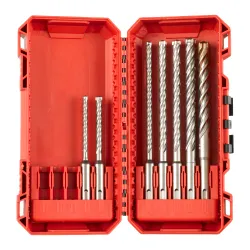 SDS Plus MX4 Drill Bit Set - 7 Pieces | Durable Concrete Drill Bits