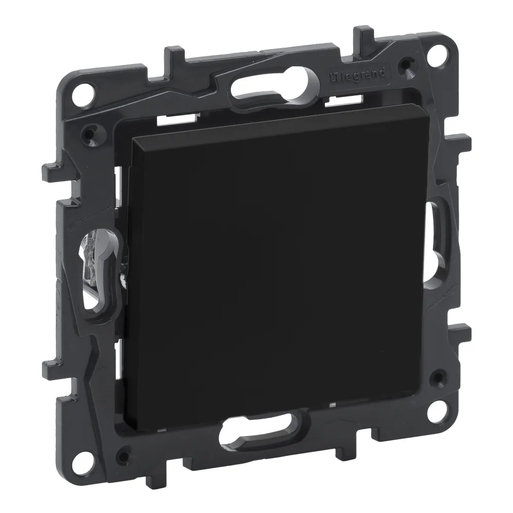 Niloe Step czarny łącznik krzyżowy 10AX 250V - niezawodny moduł