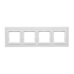 Simon 54 Nature White Pearl Glass Frame 4x – elegant frame