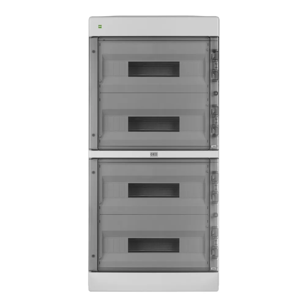 Areo plastic distribution board NT 72M 4x18 PE+N IP40 smoke doors