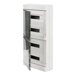 Areo rozdzielnia plastikowa NT 72M 4x18 PE+N IP40 drzwi dymne