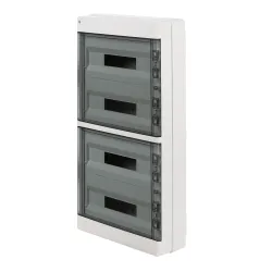 Areo plastic distribution board NT 72M 4x18 PE+N IP40 smoke doors